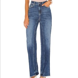 Free people relaxed straight slouch jeans 31